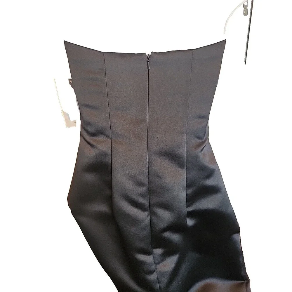 Women's Jessica McClintock Black Formal Dress Size 1 - Picture 3 of 8
